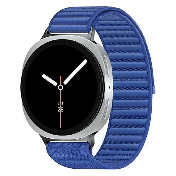 Galaxy Watch8 | 44 мм | 4G LTE | Silver | Fabric/Blue | M/L, Размер ремешка : M/L, Тип ремешка : Fabric, Размер корпуса : 44 мм, Подключение часов : Bluetooth / Wi-Fi + 4G LTE, Цвет ремешка: Blue, Цвет: Silver